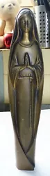Buy Art Deco Large Heavy Statue Bronze Sculpture Virgin Madonna Marie Good Condition • 68.52£