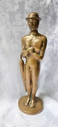 Buy Bronze Statue  The Naked Banker  11.5  High - Man In Bowler Hat, Interior Design • 69.99£