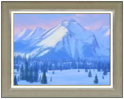 Buy Curt Walters Original Painting Oil On Canvas Mountain Landscape Signed Framed  • 5,114.78£
