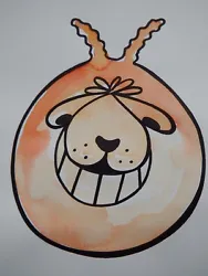Buy Original Pen & Ink And Watercolour Painting Of A Vintage Orange Space Hopper • 19.99£