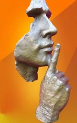 Buy Bronze Figurine Art Deco Sculpture Statue Hot Cast Serenity Face Mask Figure • 294.95£