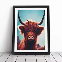 Buy Classic Highland Cow Wall Art Print Framed Canvas Picture Poster Home Decor • 24.95£