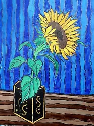 Buy Original Painting :single Sunflower I • 95£