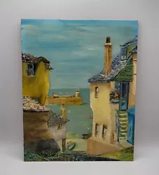 Buy Vintage Oil On Board Painting Unframed. 25.5 X 20cm Coastal Scene • 25£
