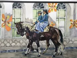 Buy Spanish Horses Original Painting By Margaret Riordan • 95£