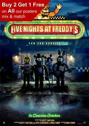 Buy Five Nights At Freddys 2023 Movie Poster • 0.99£