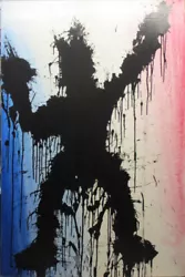 Buy Richard Hambleton - Large Canvas Painting - Shadowman - Graffiti Street Art NYC • 5,343.15£