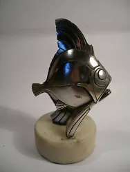 Buy Bronze Signed L. Rigot France Modernist Art Deco Angel Fish On Marble Base • 1,181.24£