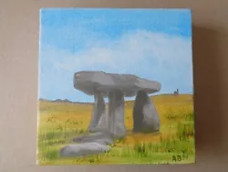 Buy Avril Bennett Machray, Vintage Acrylic On Canvas, Lanyon Quoit, Cornwall, Signed • 7.99£