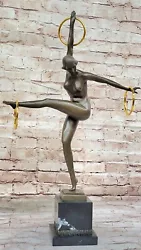 Buy 100% Real Genuine Art Nouveau Hot Cast Juggler Bronze Masterpiece Figure • 139.32£