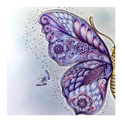 Buy Hand Painted Oil Paint By Numbers DIY Butterfly Drawing Wall Decoration Gift Kit • 5.14£