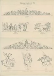 Buy Board SCULPTURE THORVALDSEN / RIETSCHEL / SCHWANTHALER Original Woodcut 1890 • 5.39£