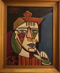 Buy Pablo Picasso, Original Painting, Mixed Media On Cardboard. Certificate • 70,874.51£