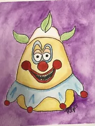 Buy Original Art Killer Klowns From Outer Space McNugget Watercolor Pop Art V4578 • 20.67£