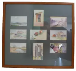 Buy Watercolour Art Originals Framed Sampler Board G. R. Weekes 59x54cm 23x21  • 19.99£