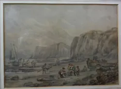 Buy David Cox Jr Original Watercolour Painting Of Coastal Scene - 19th Century • 175£
