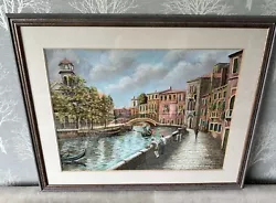 Buy Original Bernard McMullen Pastel Painting - Venice Henry Donn Gallery Manchester • 99£