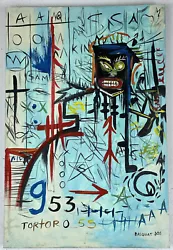Buy Jean-Michel Basquiat (Handmade) Acrylic Painting On Canvas Signed & Stamped • 440.25£