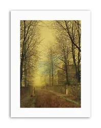 Buy JOHN ATKINSON GRIMSHAW S AUTUMNS GOLDEN GLOW Painting Canvas Art Prints • 12.99£