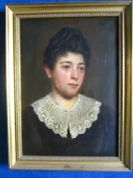 Buy A Fine Antique Portrait Of A Young Woman Cornwall Newlyn School- Edwin Harris • 1,995£