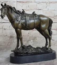 Buy P.J Mene Gorgeous Bust Horse Head Bronze Handmade Sculpture Home Artwork • 141.79£