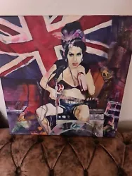 Buy Amy Winehouse Original On Canvas. Mixed Media, Oil And Acrylic. 50mm X 50mm • 400£