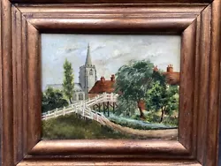 Buy Antique 19th Century Oil Painting Landscape Sketch Ipswich Bramford Suffolk • 120£