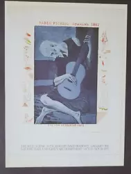 Buy David Hockney The Blue Guitar The Old Guitarist  Poster Print Offset Litho 1987 • 37.88£