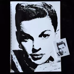 Buy Judy Garland Ink Sketch Painting - Black And White - A2 Size • 300£
