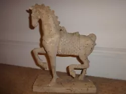 Buy Contemporary Prancing Horse Ornament/Statue/ Horse Sculpture On Base • 28£