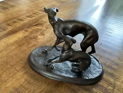 Buy Bronze Sculpture Greyhound Sign  • 385.42£