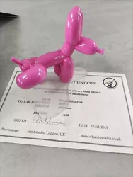 Buy New Balloon Dog */ Peepek Mini Pink Balloon Dog Sculpture • 201.78£