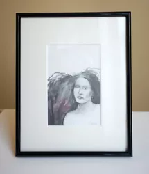 Buy Girl NEW! Original Pencil Drawing Framed 8x10inch STUDIO CLEARANCE • 25£