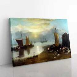 Buy Sun Rising Through Vapour By Joseph Mallord William Turner Canvas Wall Art Print • 24.95£