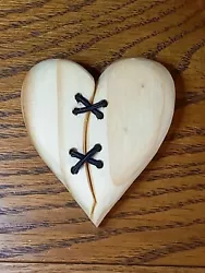 Buy Hand Carved Wooden Mend A Broken Heart Token Loved One Gift Keepsake Of Strength • 9.99£