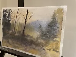 Buy Misty Forest Watercolour Paintings • 8.99£