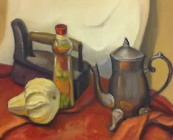 Buy Original Oil Painting Country Life Style Still Life With Old Kitchen Items • 99.53£