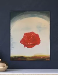 Buy Salvador Dali Surrealist Large Oil Painting On Canvas 50X40cm Meditative Rose • 135£