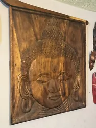 Buy Buddha Wood Carving Reclaimed Wood Display  • 300£