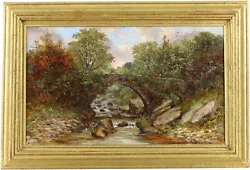 Buy The Lledr Bridge North Wales Antique Oil Painting 19th Century British School • 0.99£