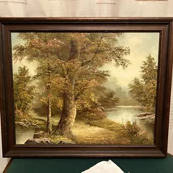 Buy I. CAFIERI Woodland Landscape SIGNED ORIGINAL Oil Painting FRAMED • 145£