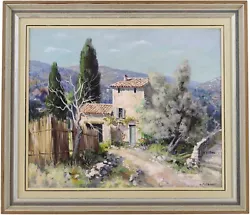 Buy Côte D'Azur France Original Oil Painting By Lucien Potronat (French, 1889–1974) • 0.99£