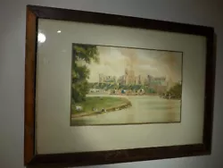 Buy OLD ANTIQUE WATER COLOUR PAINTING WINDSOR CASTLE KING CHARLES Possibly VICTORIAN • 39.99£