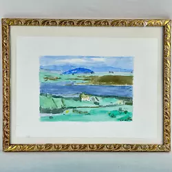 Buy Vintage Northern Ireland Framed Amateur Water Colour Painting Landscape Scene • 18£
