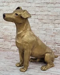 Buy Life Size Jack Russell Terrier Dog Bronze Sculpture Statue Decoration Decor NR • 473.66£