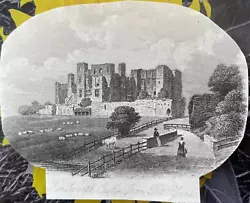 Buy Antique Print Kenilworth Castle From Tilt Yard C1860 • 4£