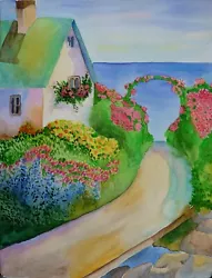 Buy Original Watercolour Painting  Fine Art 12 In X 15.5 In  Landscape Seascape • 25£