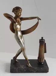 Buy Lorenzi Scarf Dancer Striker Bronze Statue • 349.99£