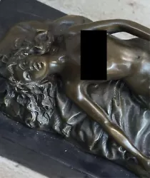 Buy Genuine Bronze Metal Statue Marble Nude Women Art Love Signed Original Artwork • 157.72£