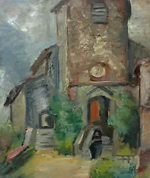 Buy French Artist. Entrance To A Village Church, Northern France. • 37.30£